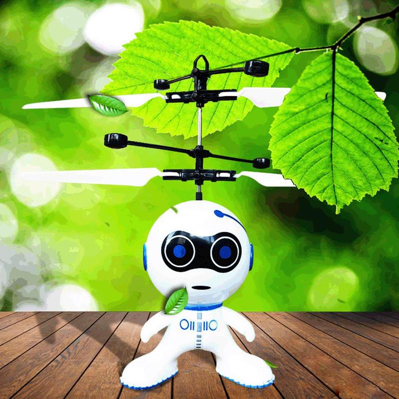 Rechargeable Electric Flying Robot Drone – Infrared Sensing, Mini Luminous Toy