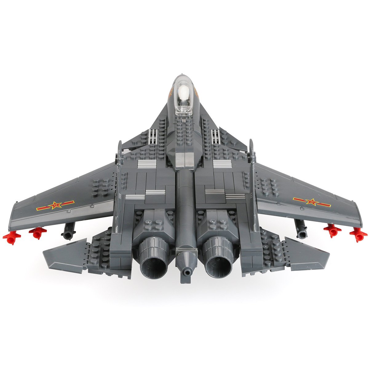 Fighter Jet Building Blocks – J-15, WZ-10, J-20, F-15 Airplane & Helicopter Aircrafts Model Kit