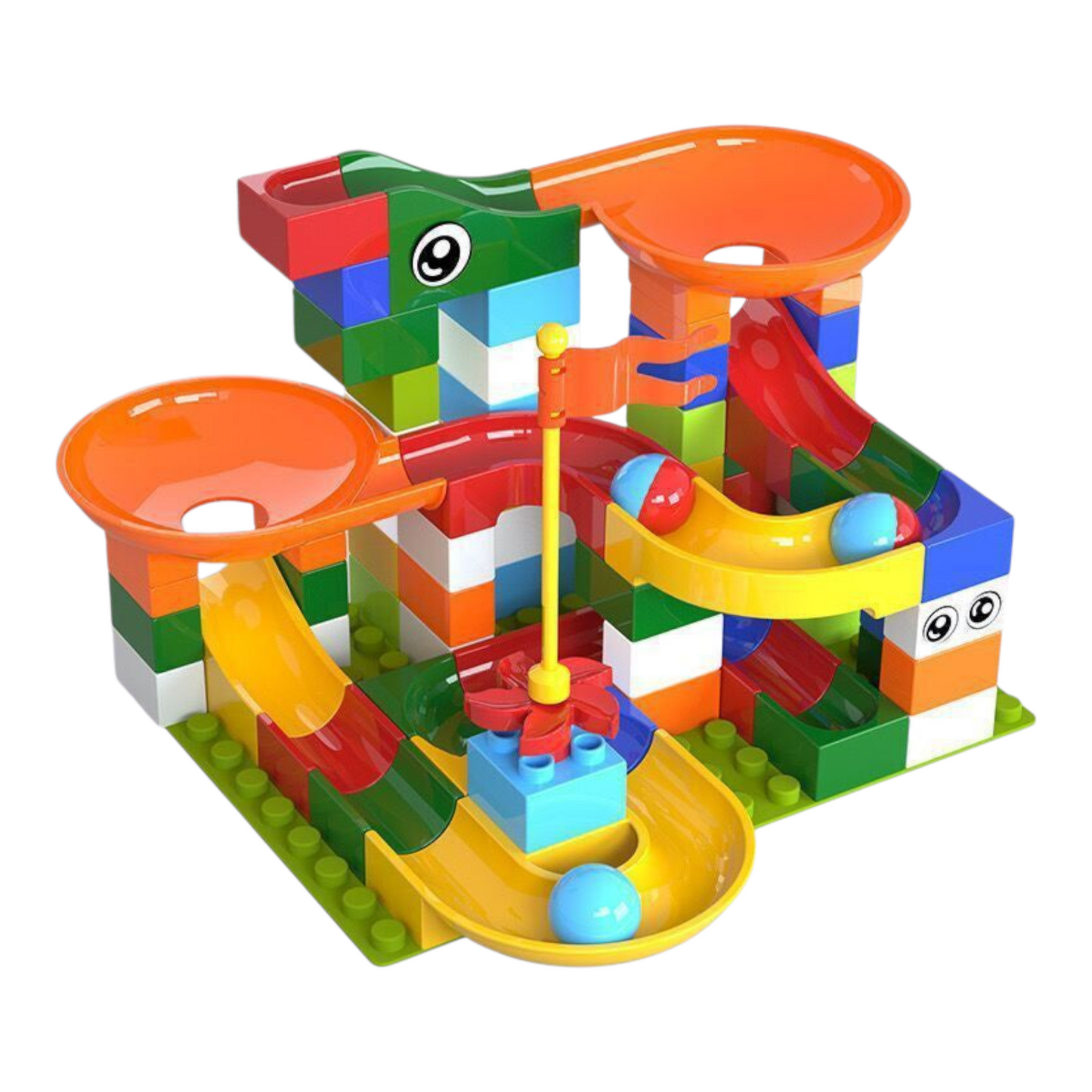 Kids Slide & Chute Ball Building Toy