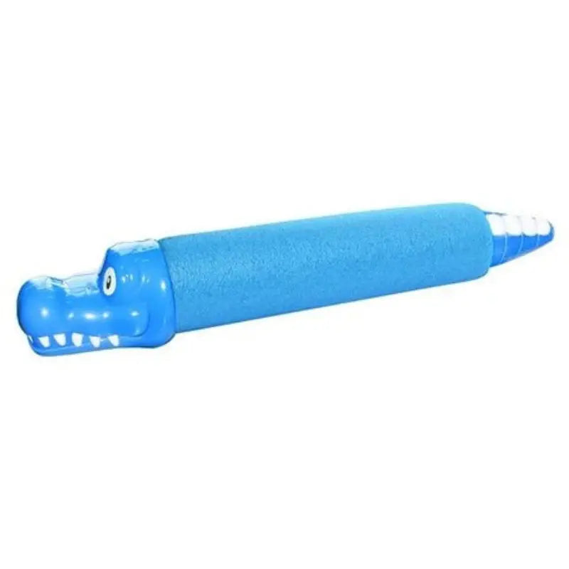 33cm Water Blaster Toy – blue crocodile design water gun made with pearl cotton for outdoor summer fun and pool play.