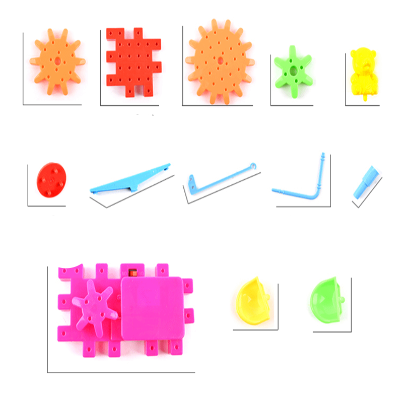 Electric Gears STEM Building Set 3D Brick Blocks Toy for Kids Learning Greater Toys Store