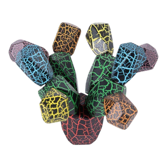 Colorful geometric wood on a white background—Greater Toys Store