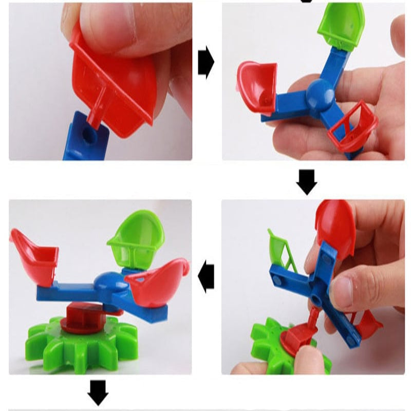 Electric Gears STEM Building Set 3D Brick Blocks Toy for Kids Learning Greater Toys Store