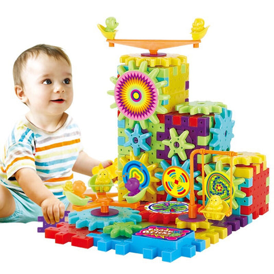 Electric Gears 3D Model Building Kits Plastic Brick Blocks Educational Toys for Kids - Greater Toys