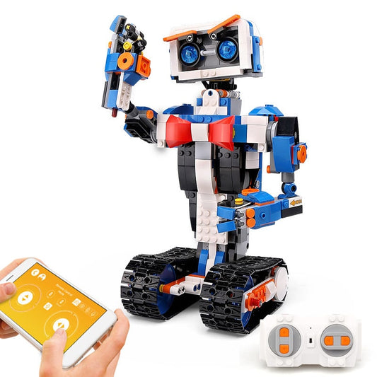Interactive STEM Programmable Remote Control Robot Building Blocks Learning Kit