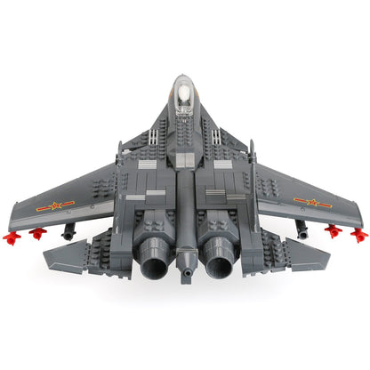 Fighter Jet Building Blocks – J-15, WZ-10, J-20, F-15 Airplane & Helicopter Aircrafts Model Kit