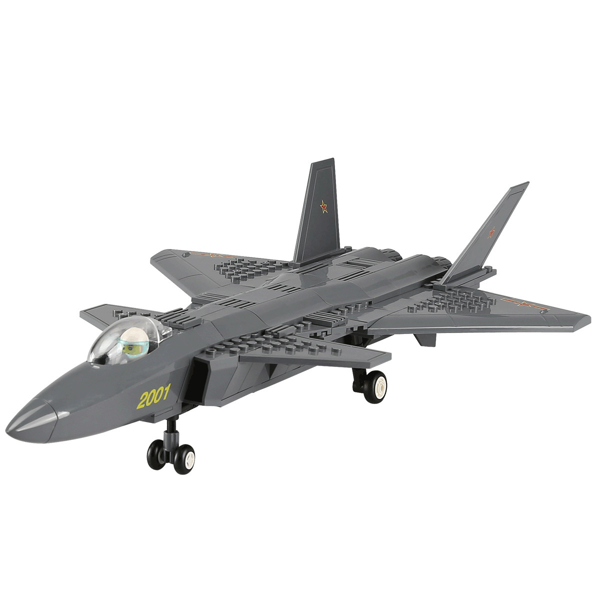 Fighter Jet Building Blocks – J-15, WZ-10, J-20, F-15 Airplane & Helicopter Aircrafts Model Kit