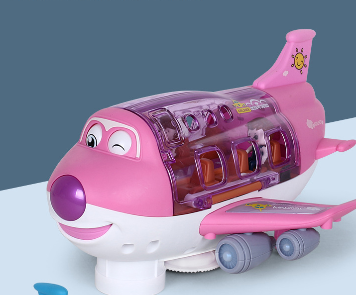 360° Rotating Light-Up Electronic Airplane Toy for Kids Ages 3+ with Sound Effects