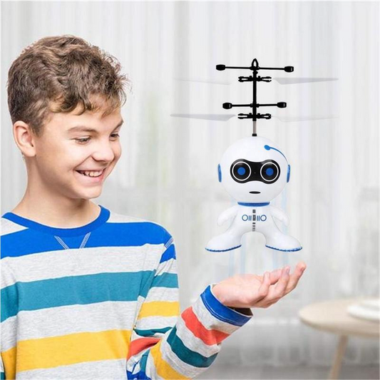 Rechargeable Electric Flying Robot Drone – Infrared Sensing, Mini Luminous Toy