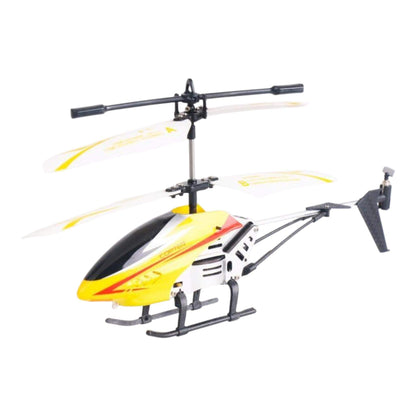 Yellow and black toy helicopter on a white background- Greater Toys Store