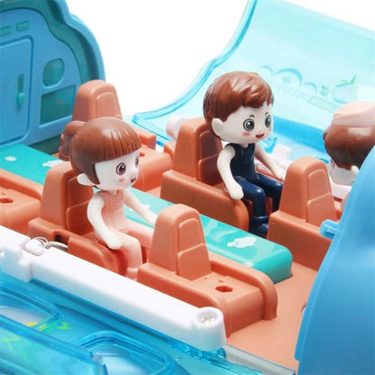 Toy airplane with passengers inside a toy airplane-Greater Toys Store