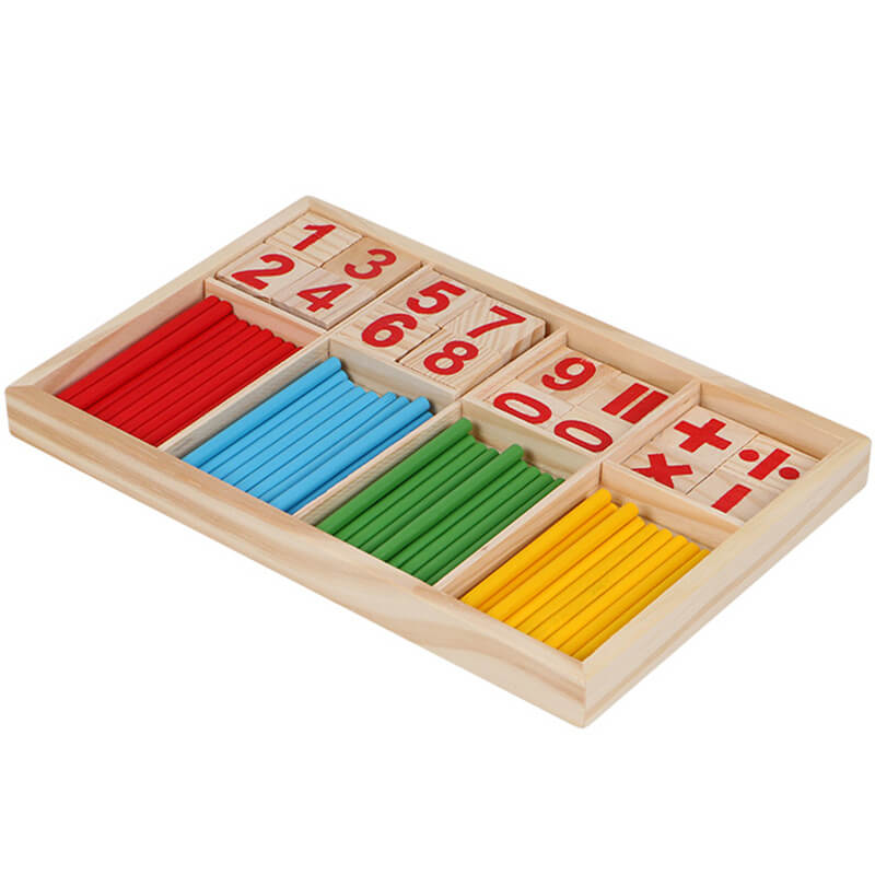 Montessori Wooden Counting Sticks STEM Math Learning Toy for Toddlers & Preschool Kids - Greater Toys Store