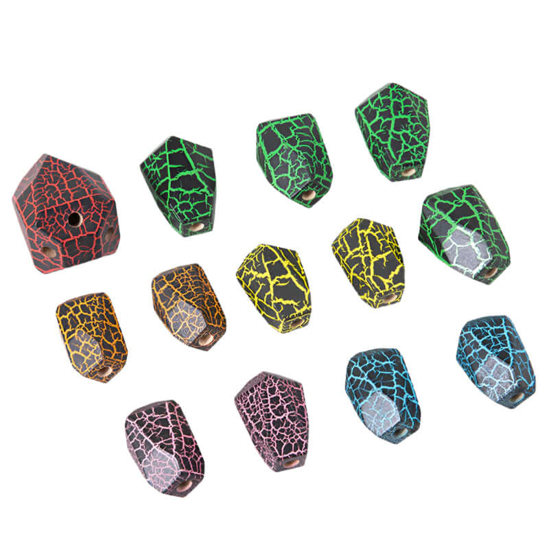 Set of colorful cracked-patterned wood on a white background—Greater Toys Store