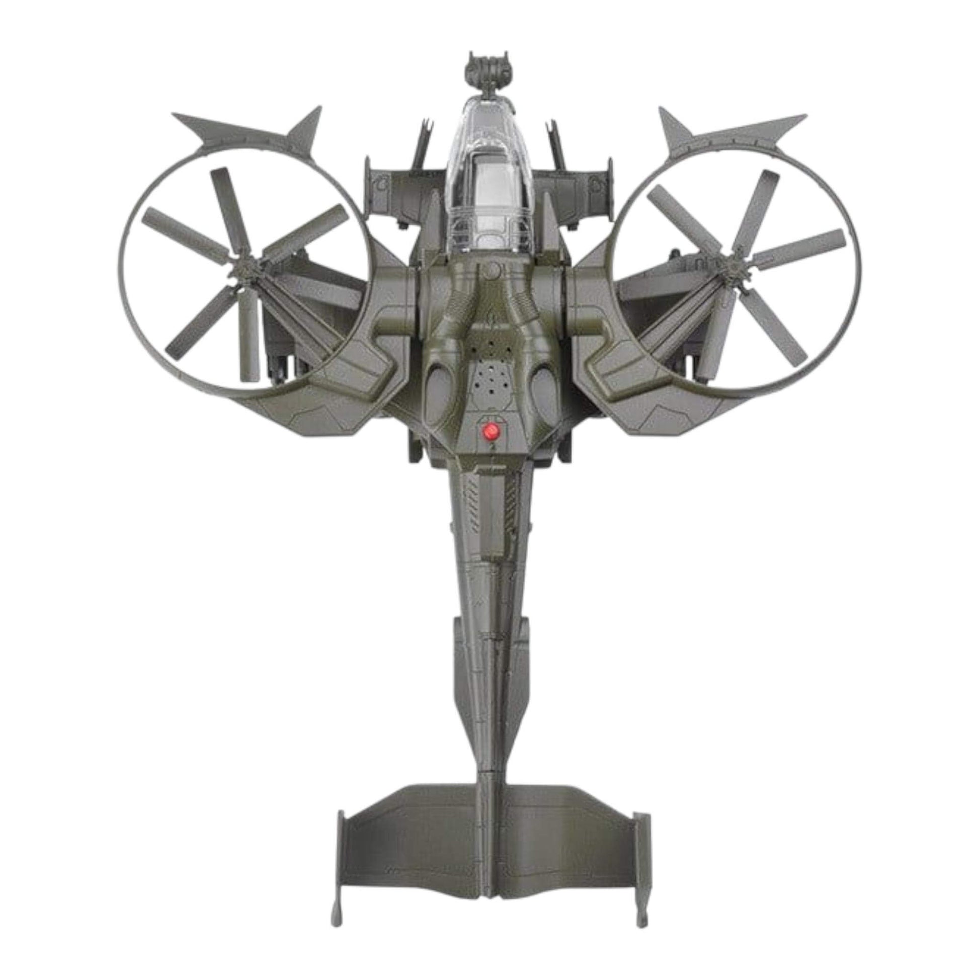 Model of a spaceship with propellers on a white background - Greater Toys Store