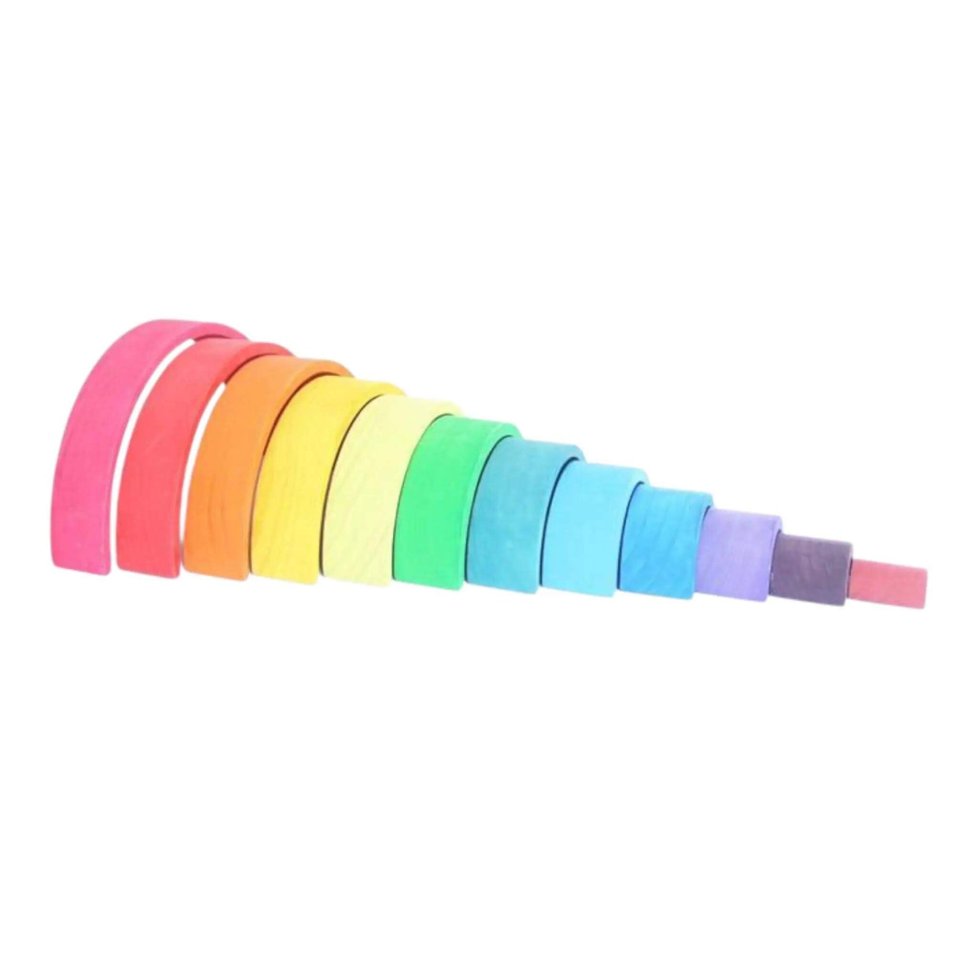 Set of colorful rainbow arch toy on a white background—Greater Toys Store