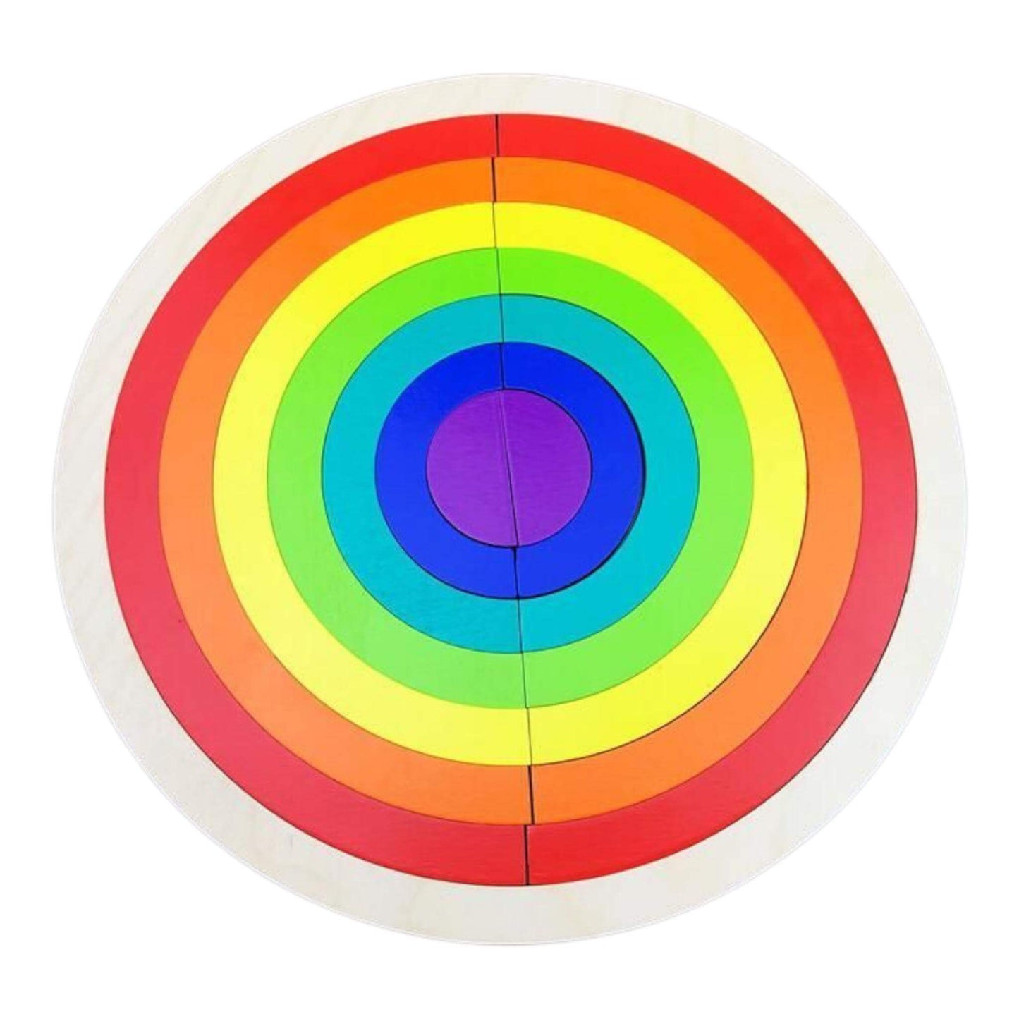 Round object with rainbow-colored concentric circles on a white background—Greater Toys Store