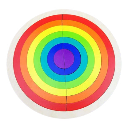 Round object with rainbow-colored concentric circles on a white background—Greater Toys Store