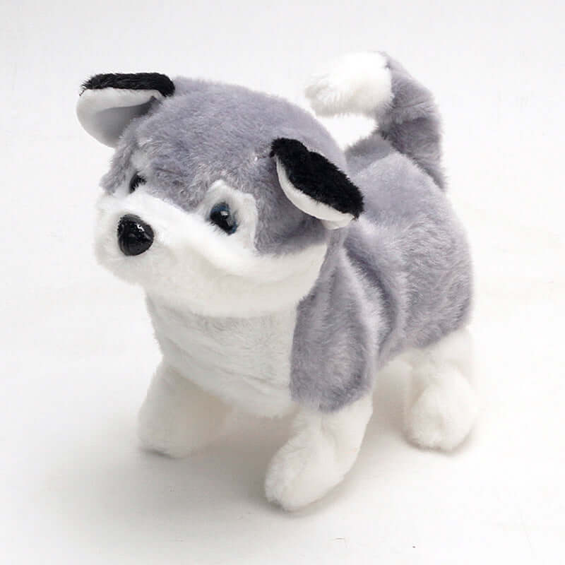 Plush toy resembling a Siberian husky on a white background—Greater Toys Store