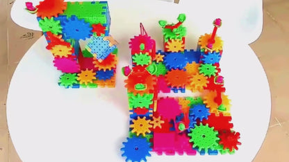 Electric Gears STEM Building Set 3D Brick Blocks Toy for Kids Learning